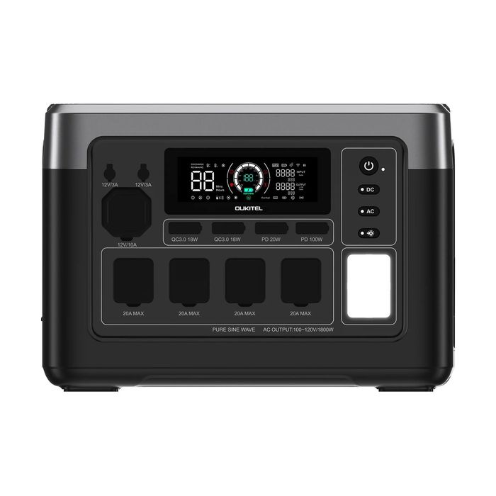 Зарядна станція Oukitel P1000E Plus 1800W, 1024Wh Grey