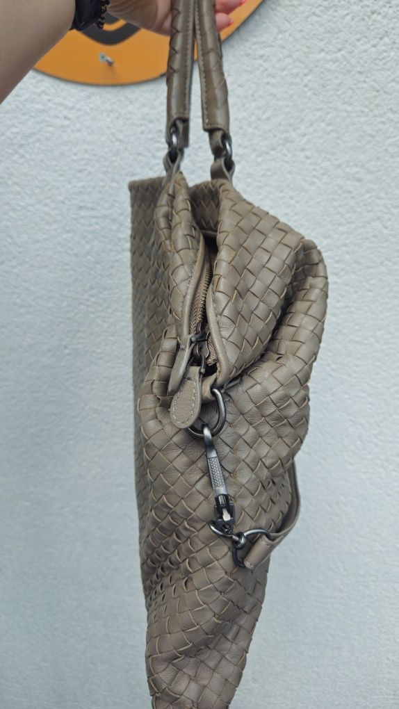 Torebka Shoperka Bottega VENETA skóra naturalna