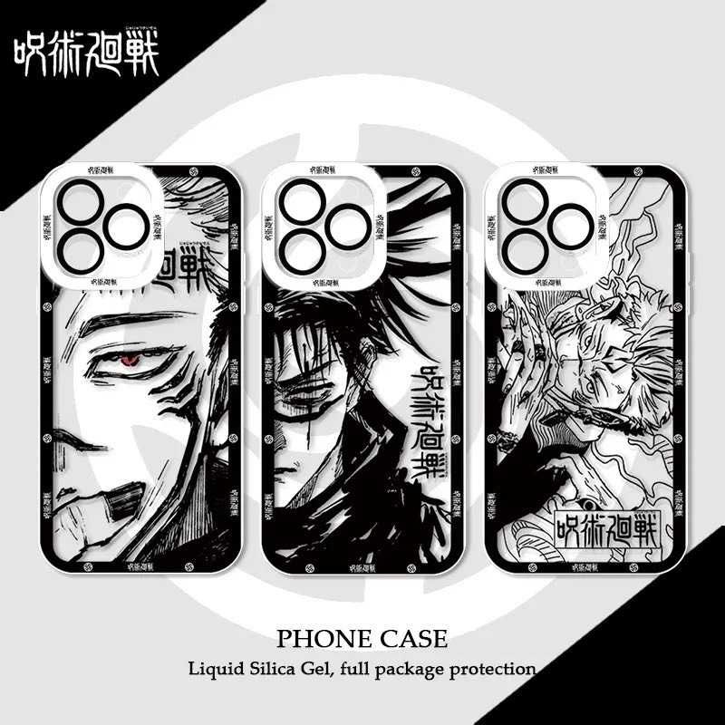 Чохол для iPhone різних моделей з персонажами з аніме "Jujutsu Kaisen"