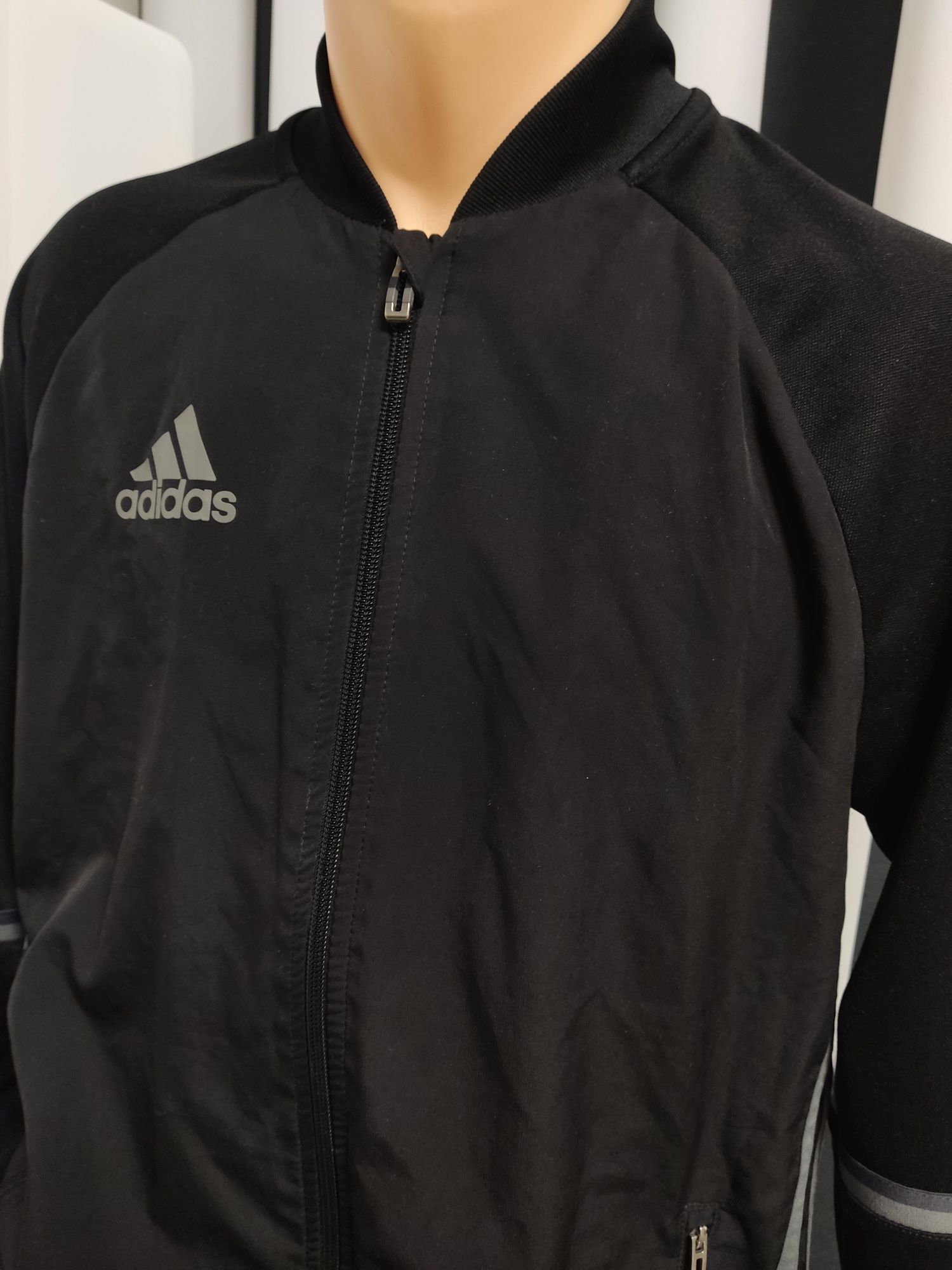 Bluza czarna męska rozpinana Adidas M