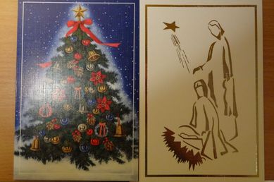 Kartki / pocztówki świąteczne bożonarodzeniowe 28szt.