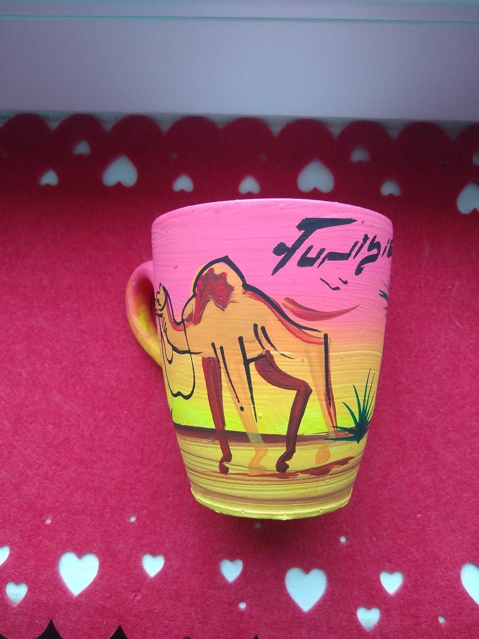 Kubek kolekcjonerski, ręcznie robiony z Tunezji