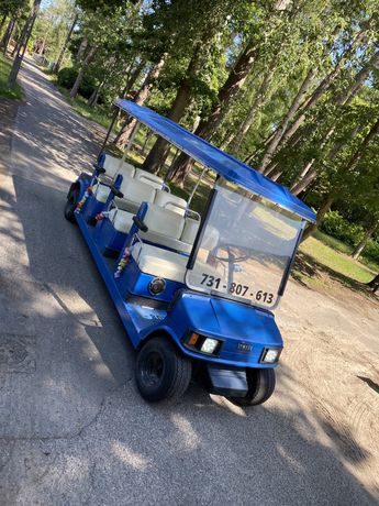 Yamaha melex spalinowy niebieski wózek golfowy