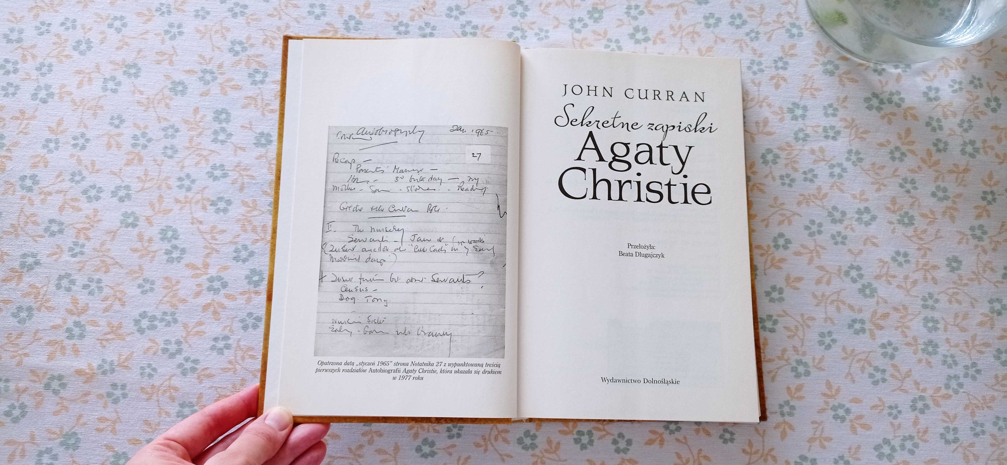 Sekretne zapiski Agaty Christie John Curran