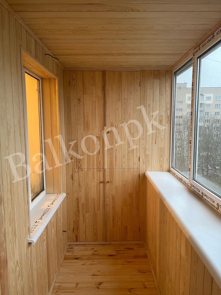 Балкон под ключ Киев ремонт остекление вынос обшивка