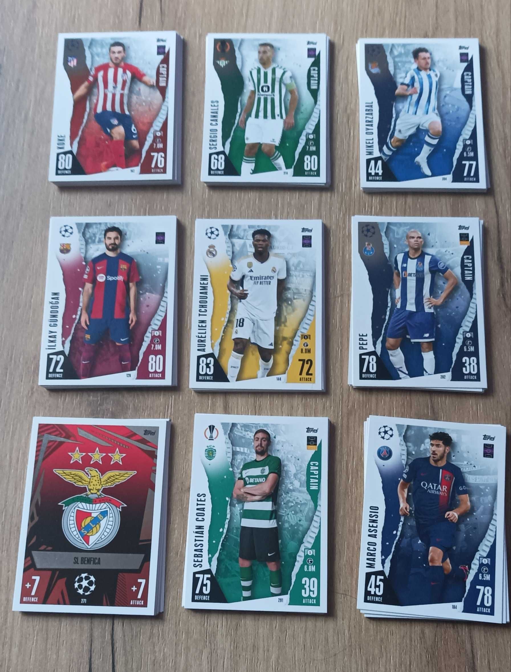 Karty Topps Match Attax 2023/24, 321 sztuk