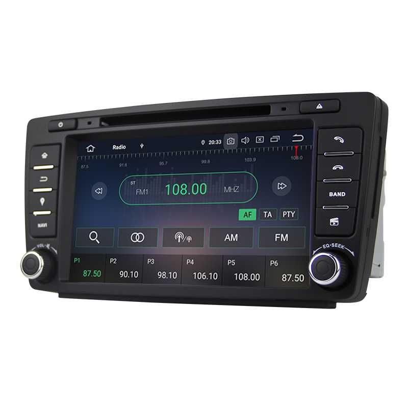 Radio FM RDS CarPlay Android GPS MP3 DVD USB WiFi Skoda Octavia 2 II
