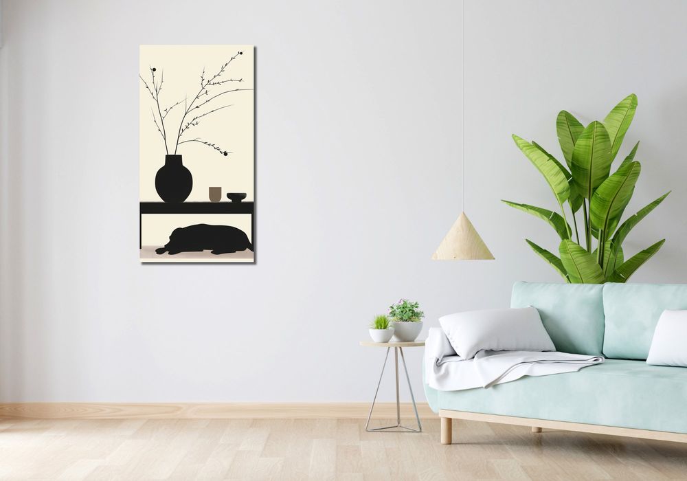 Obraz 50x100cm Wypocznij Psino