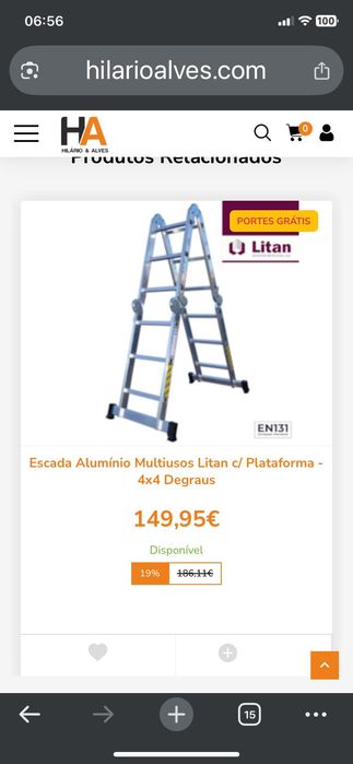Escada Miutiusos em Aluminio