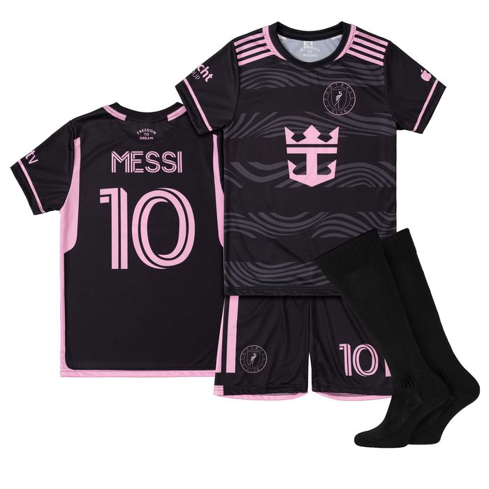 MESSI MIAMI 10 Komplet piłkarski+ getry rozm.152