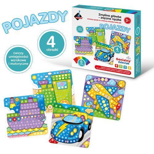 Piankowa Wyklejanka Zmyślna Główka Zręczna Rączka Pojazdy
