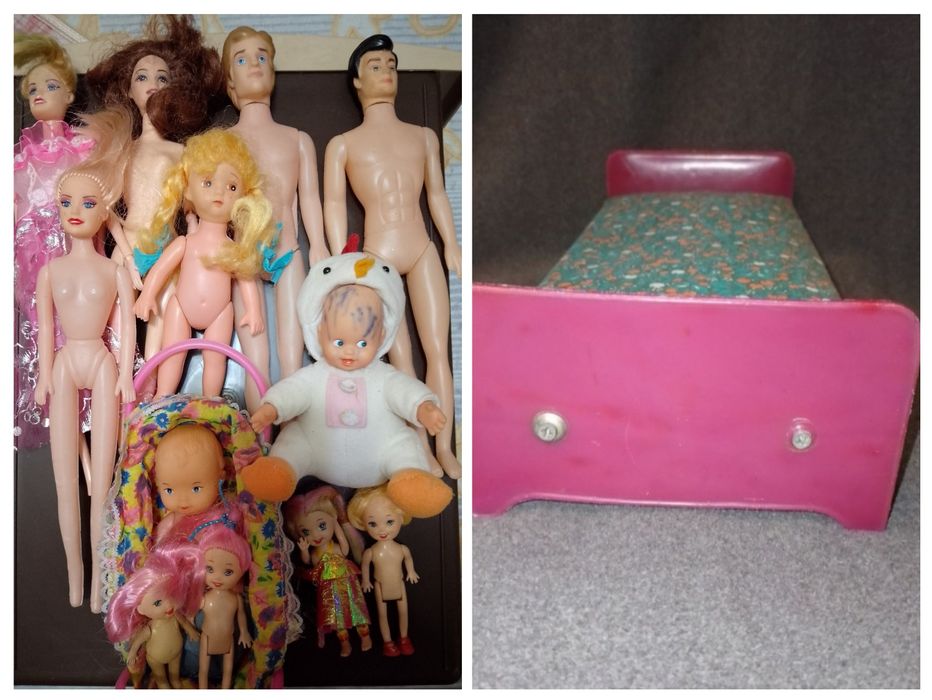 Ляльки різні прості, ліжко лялькове радянс часів, все бу
