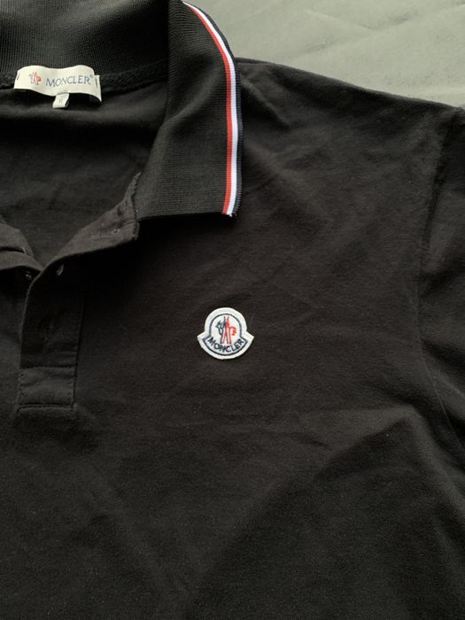 Поло Moncler чорне, стан ідеал (L/XL)