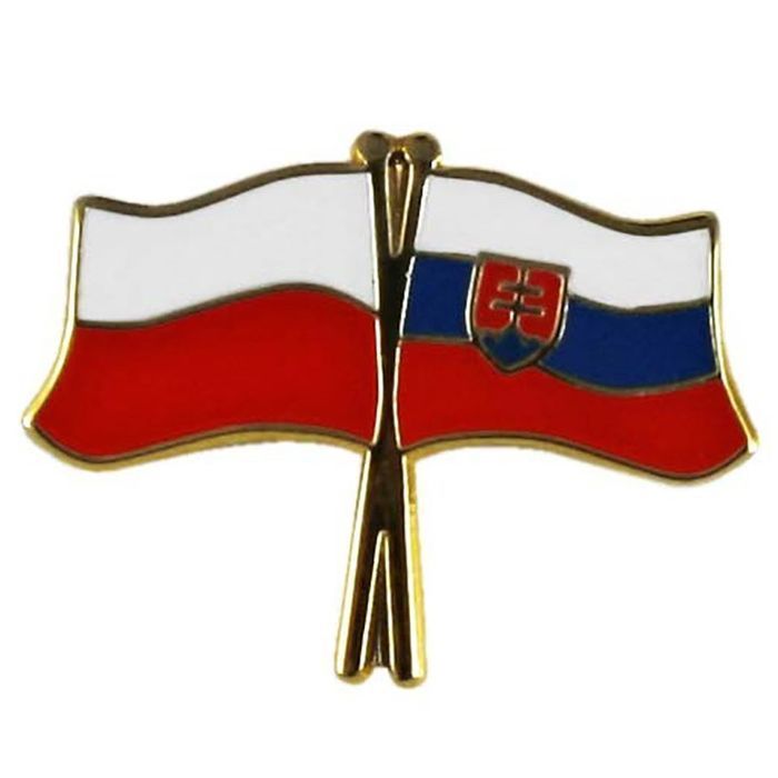 Przypinka pin wpinka flaga Polska-Słowacja