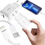 Ładowarka sieciowa 20W USB + typ C USB-C PD QC 3.0 +  Kabel 1M