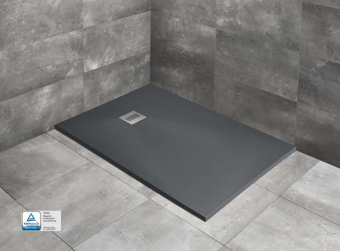 Brodzik Radaway Kyntos F Antracytowy 100x80x3 – nowy