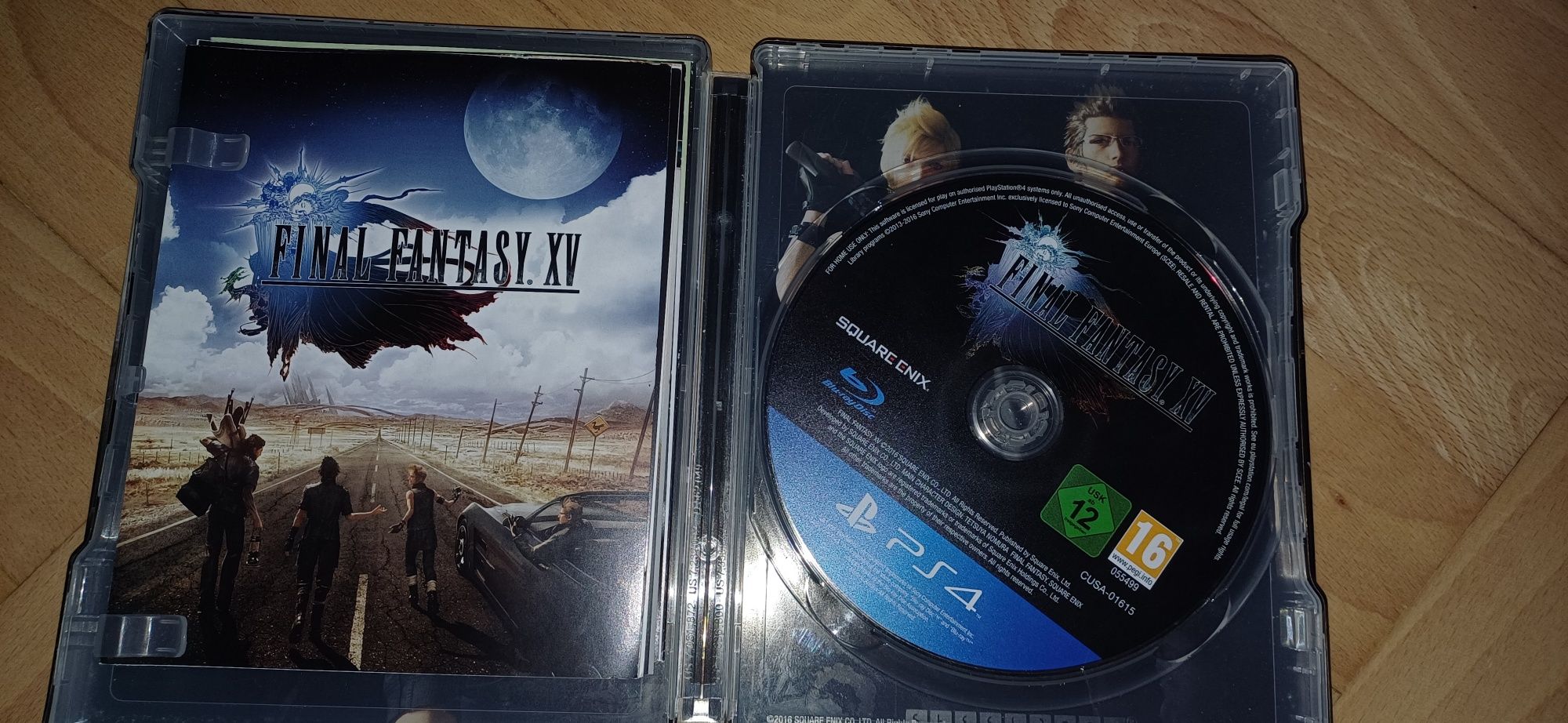 Final Fantasy XV steelbook na ps4