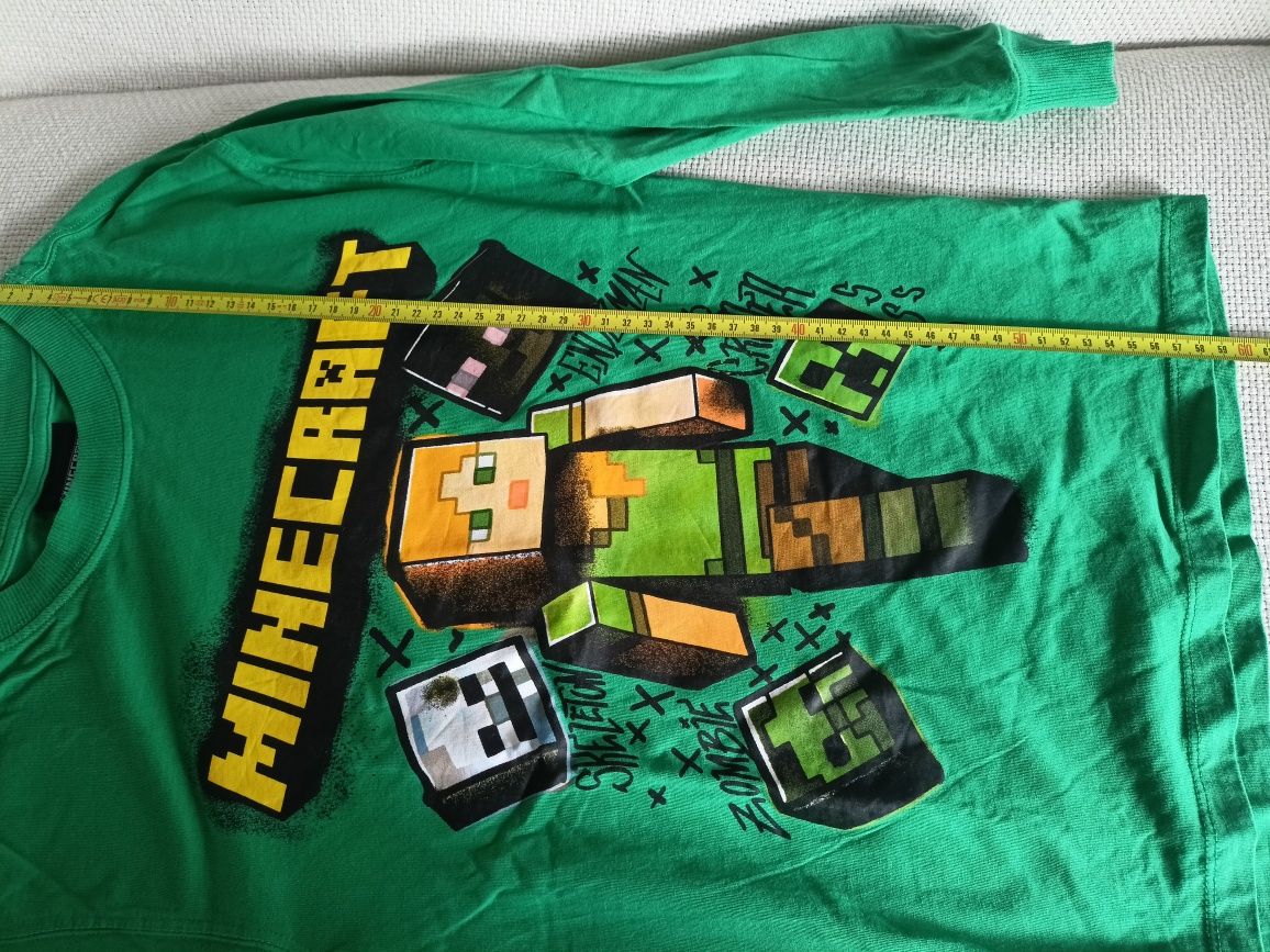 Nowa bluzka, koszulka z długim rękawem Minecraft, CoolClub