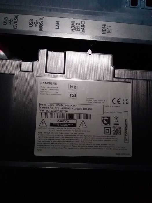 На запчасти продам SAMSUNG UE65AU8002KXXH на запчасти.