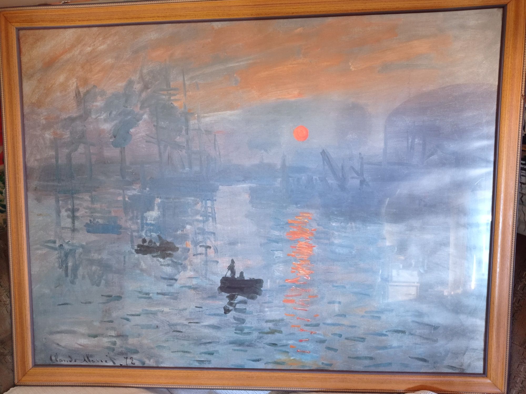 SÓ 150€ ATÉ 22/6!  Quadro de Claude Monet - "Impressão, nascer do sol"