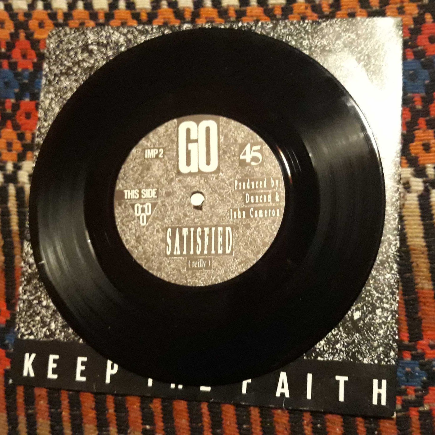 Go - Keep the Faith / Satisfied - single - portes incluídos