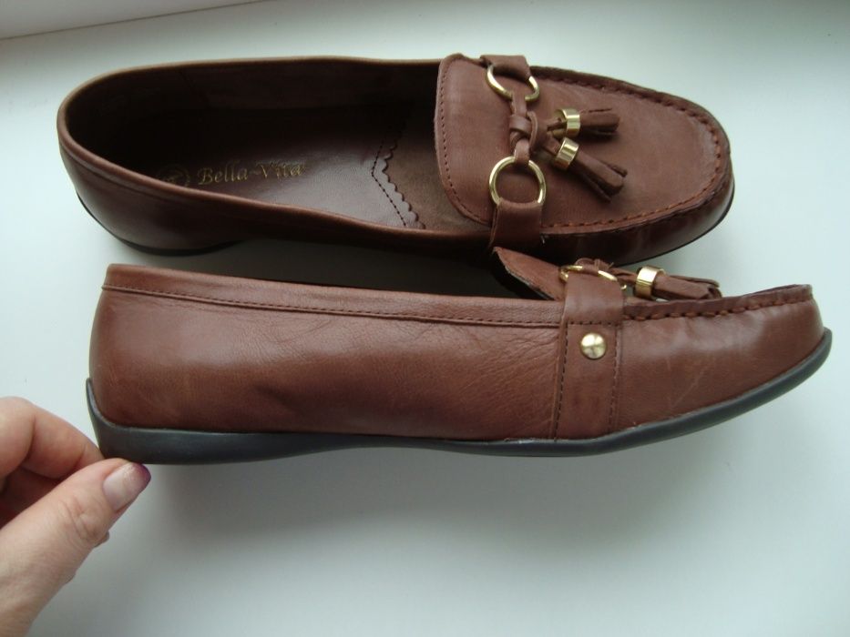 Туфли лоферы мокасины кожа качественные.(стелька 27 см)