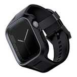 Zestaw UNIQ Monos 2 w 1 pasek + etui na Apple Watch 45 / 44 mm - czarn