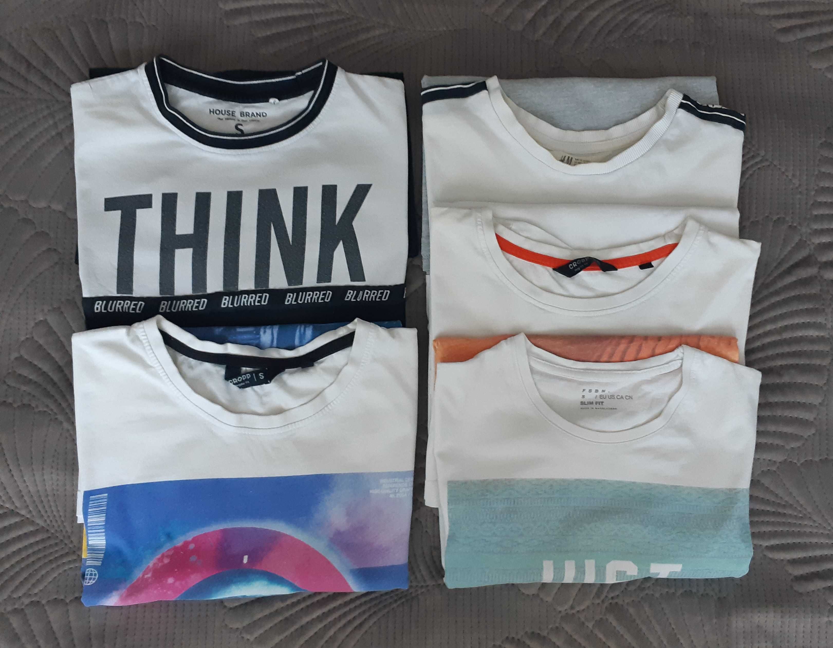 Zestaw 5 sztuk T-shirt House, Cropp, H&M rozm. S