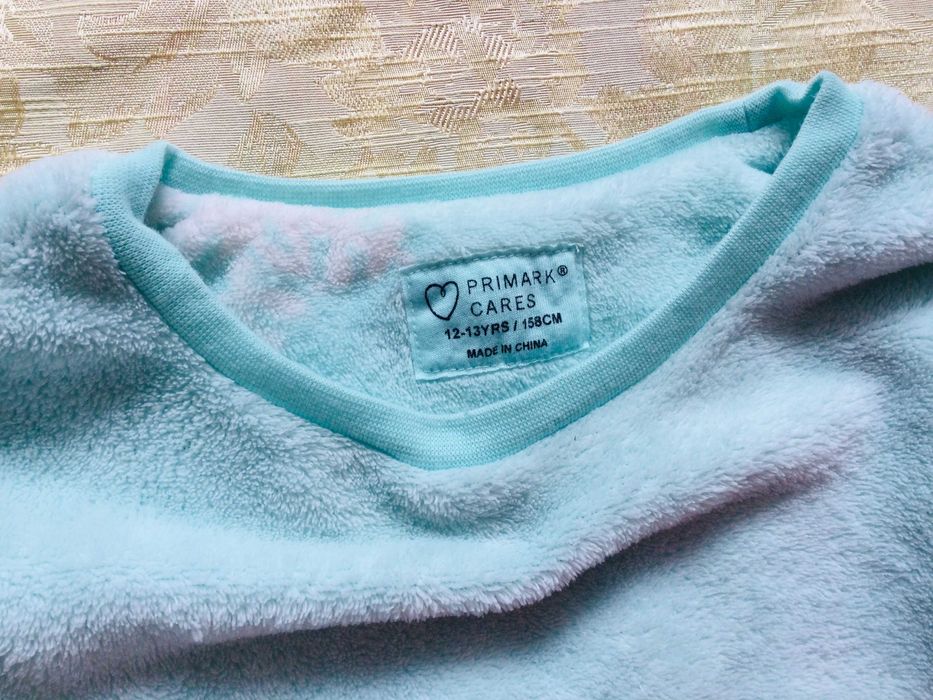 12-13 років, 158 зріст Primark пухнаста флісова піжама на манжетах