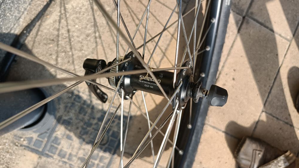 Komplet koła MTB 29" 11rz pod tarcze qr z oponami tubeless Continental