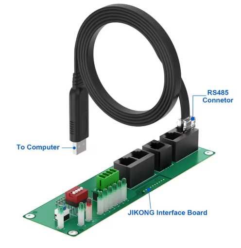 Kabel USB JK BMS Balanser Przewód do BMS JK USB RJ +USB