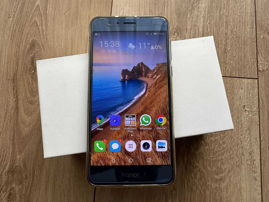 Telefon Honor 8 FRD-L09 Błękitny Stan bdb Wymieniona bateria Dual SIM