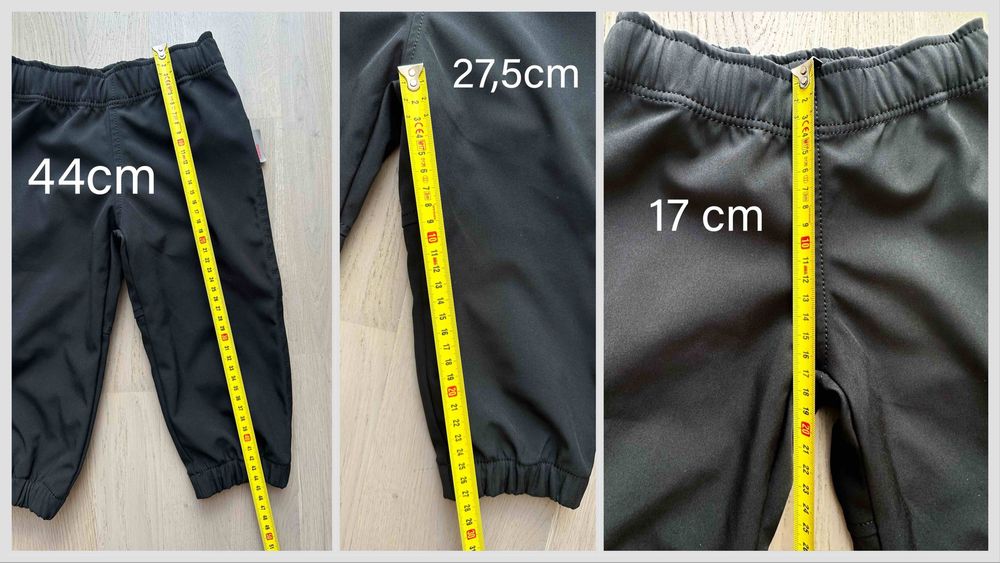 Spodnie reima softshell 80 (+6), kolor Czarny, Uniseks