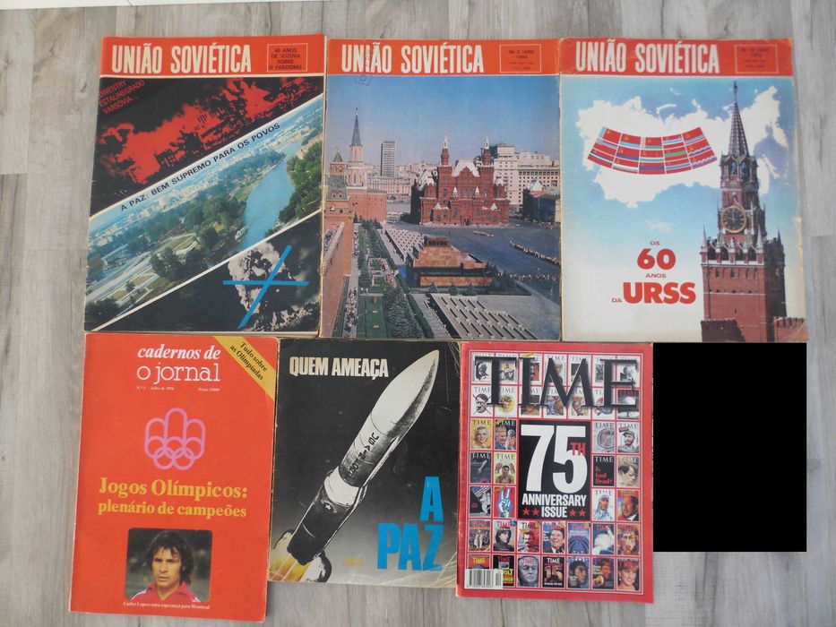 Antigas Revistas, Guias, União Soviética, Guerra Fria, Time, Olímpicos