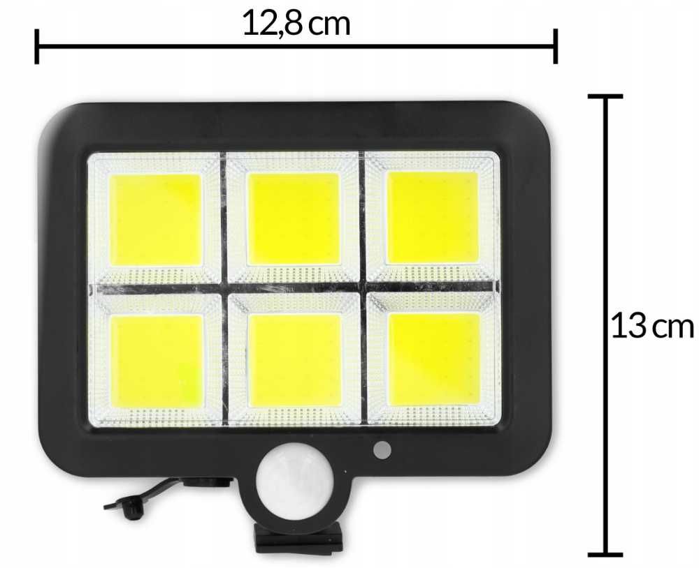 LAMPA LED Solarne Oświetlenie Ogrodowe Bardzo Mocne 120 DIOD LED