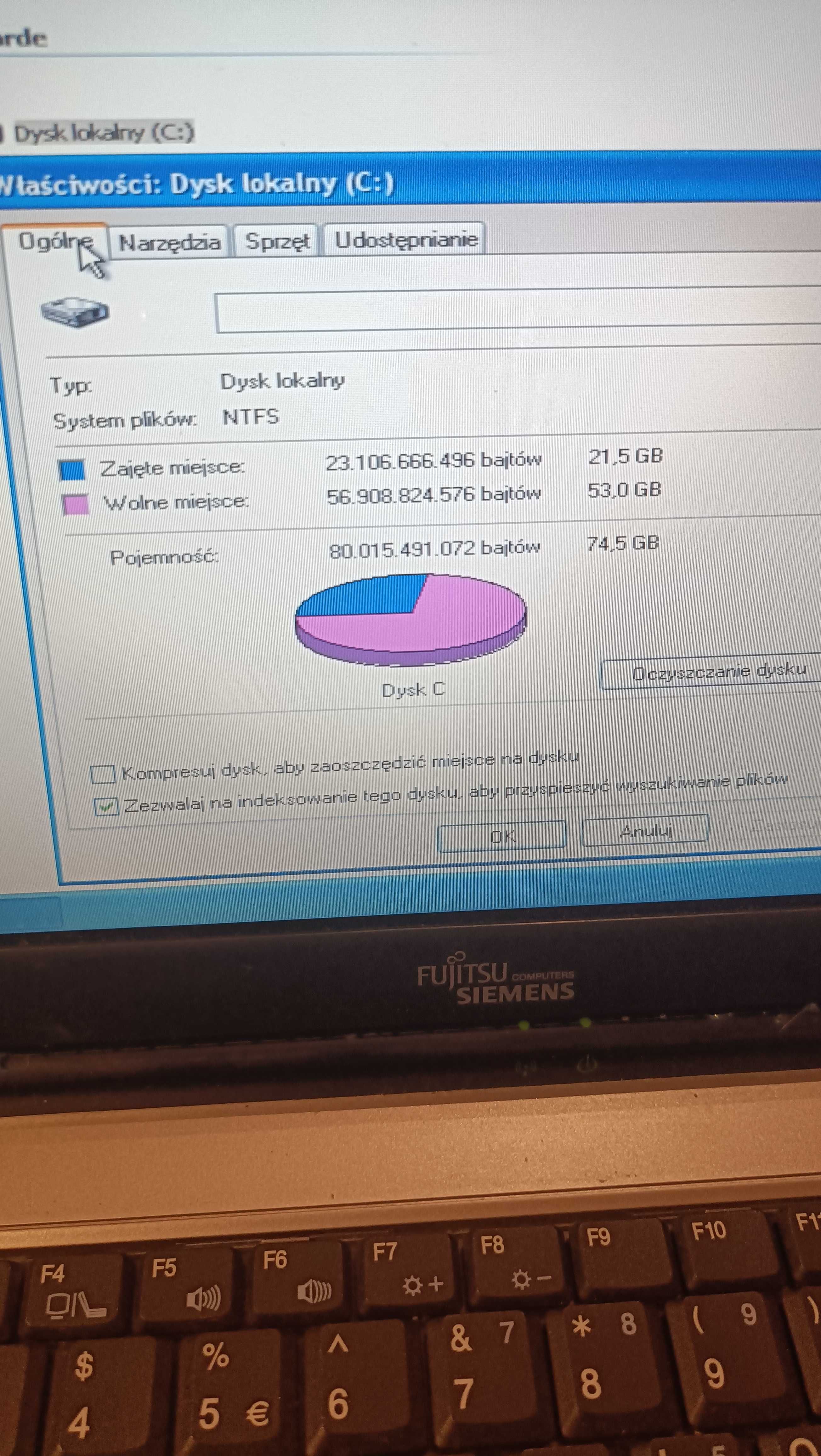 Stary Laptop i komputer stacjonarny