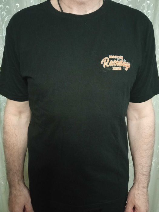 Футболка мужская байкерская"RACEDAY MOSTEN"(коттон,L)