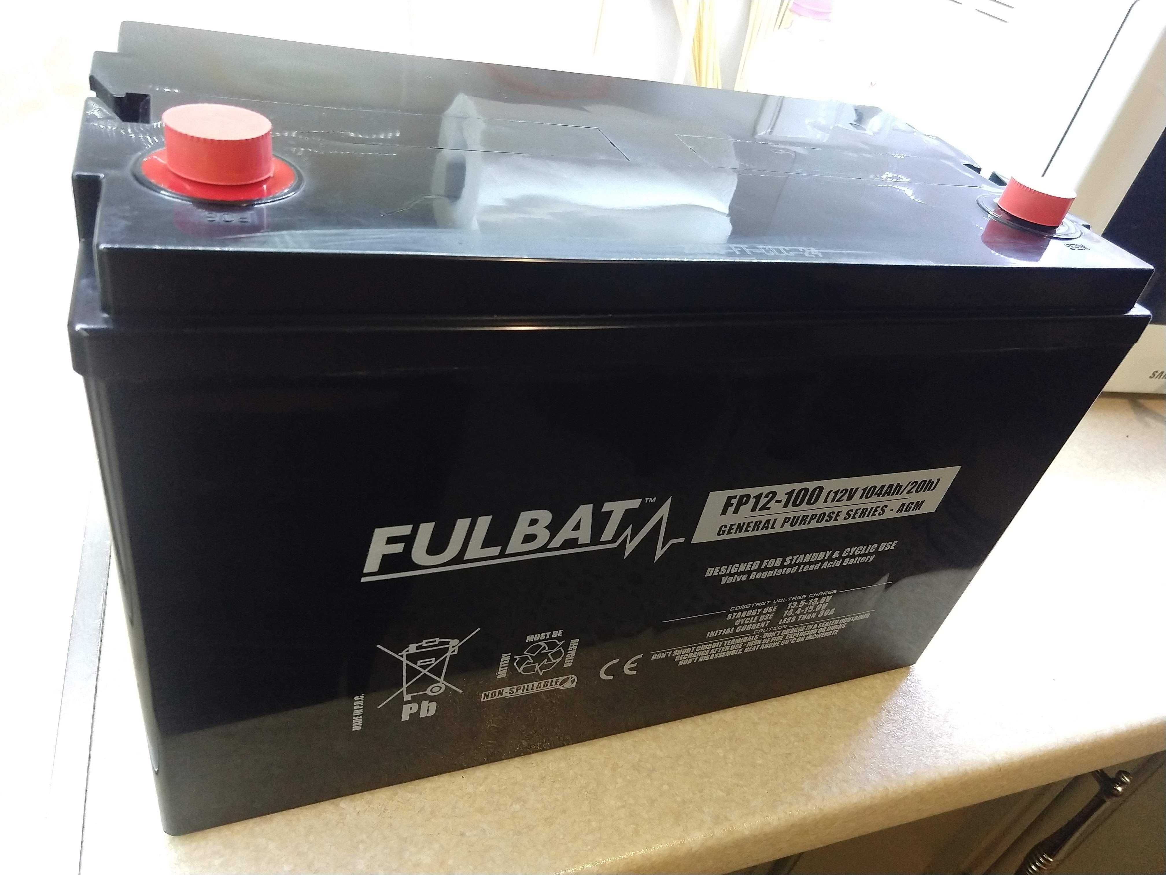 Акумуляторна батарея AGM 100-12 (104А/год, 12 В) FULBAT