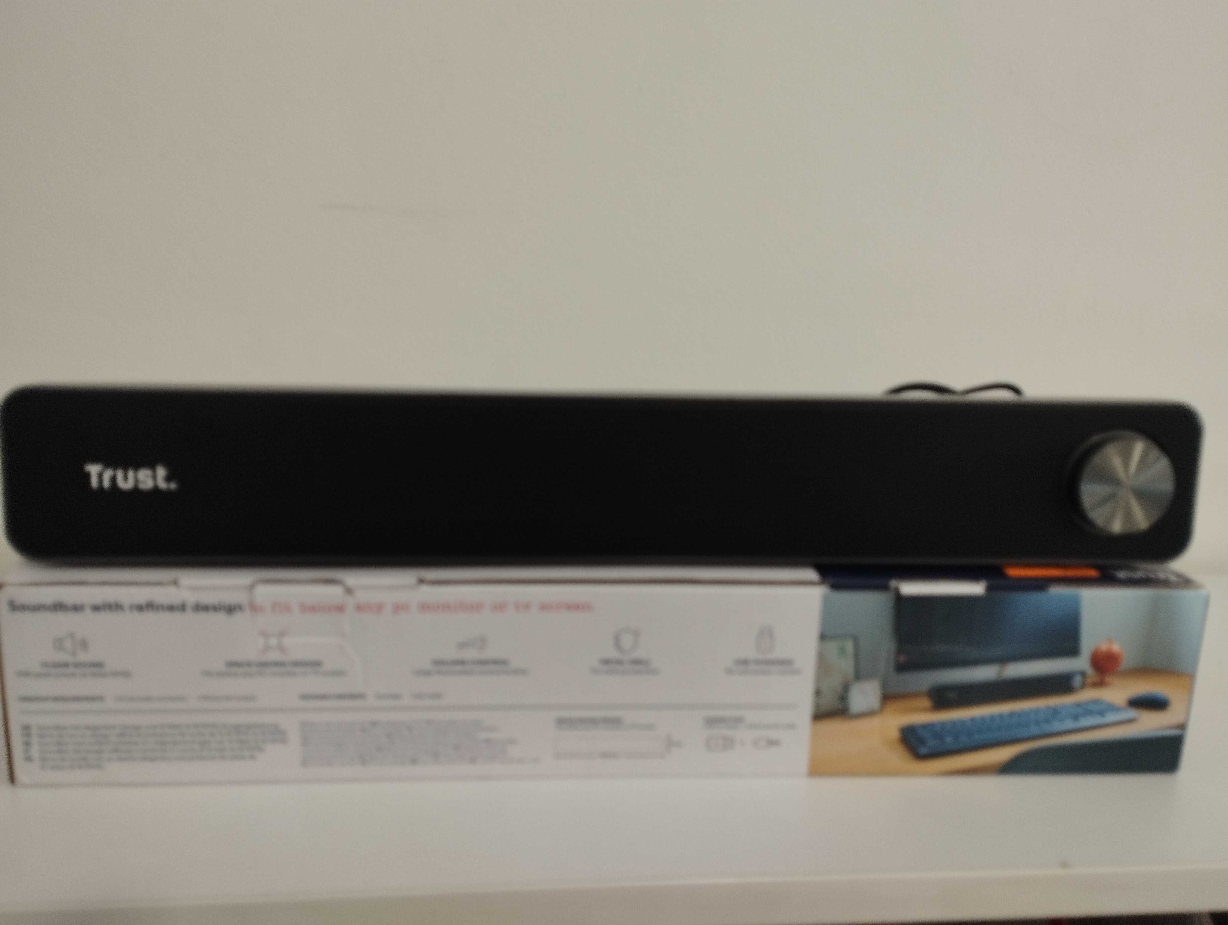 Trust Arys Soundbar Komputerowy, 12 W, Czarny