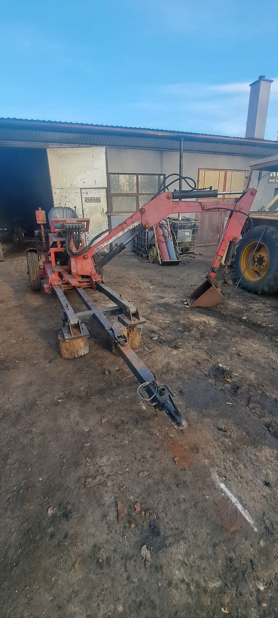 Koparka kroczaca disel  do ciagnika  transport