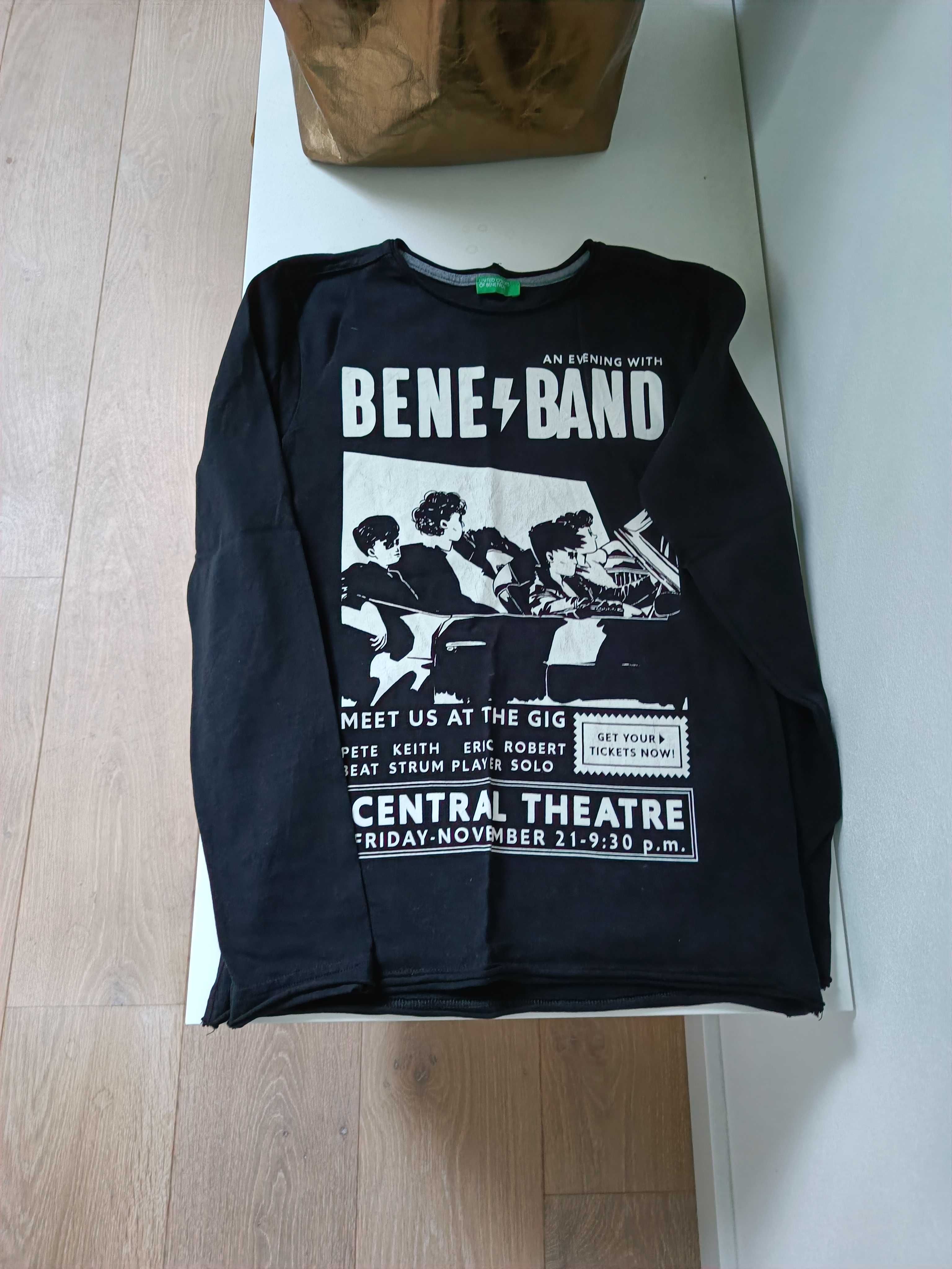 Benetton T-shirt, koszulka długi rękaw, chłopiec 10-11 lat 150 cm