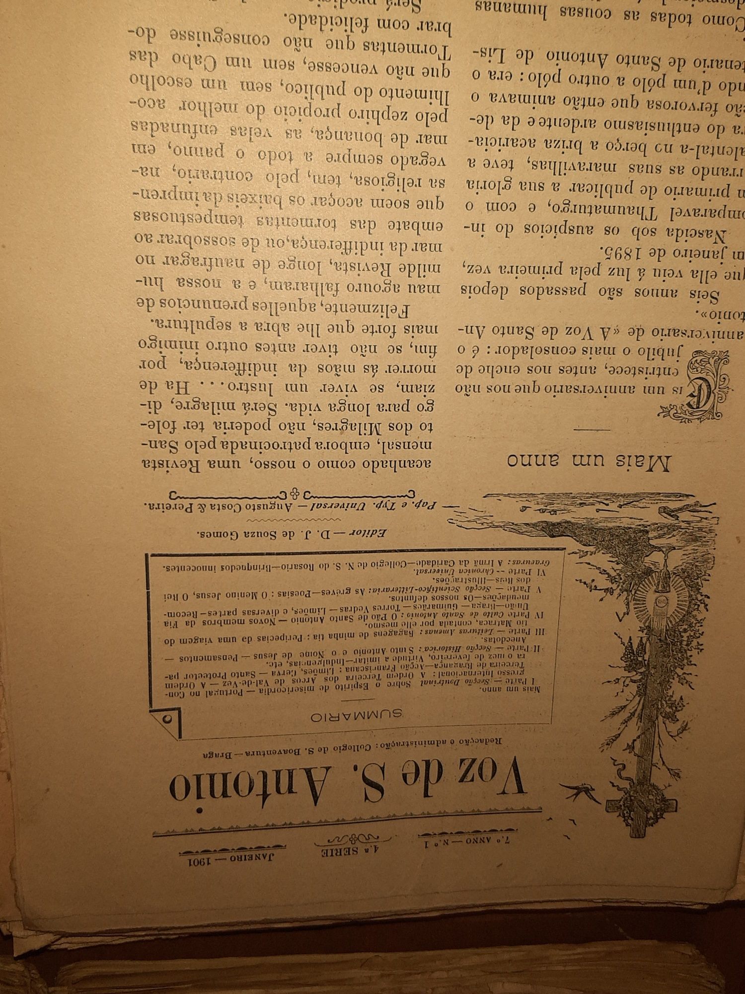 Antigas Revistas A Voz de Santo António