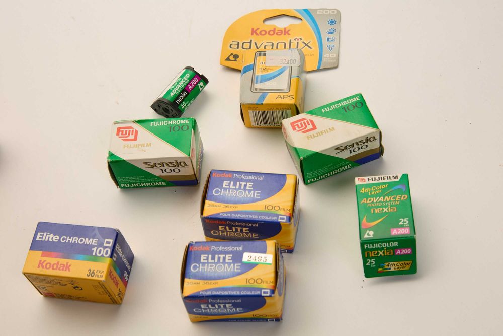 Filmy 35mm i APS kolor stare Kodak Fuji AGFA