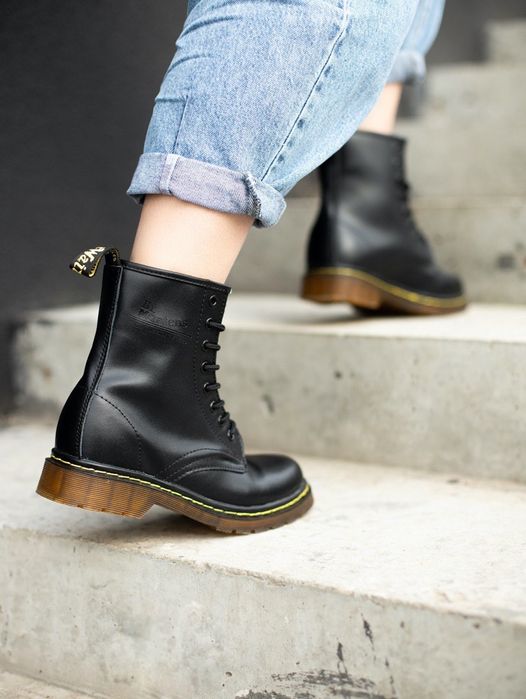 Женские Кожаные Ботинки Dr.Martens Доктор Мартинс