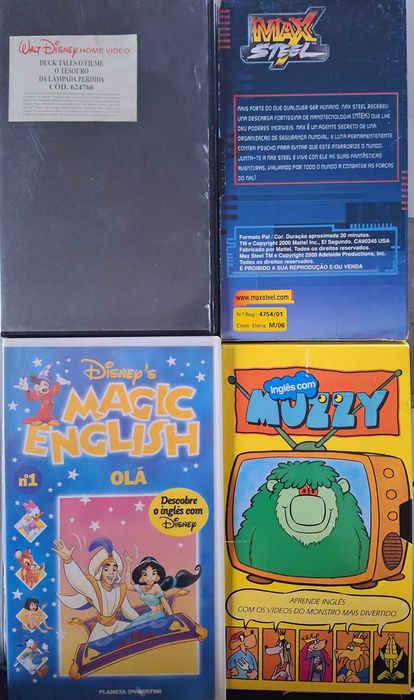 Filmes diversos em VHS