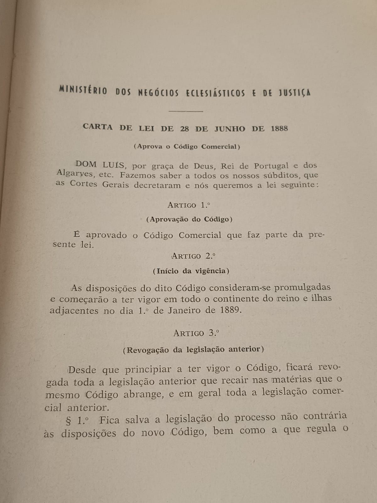 Codigo comercial 1970