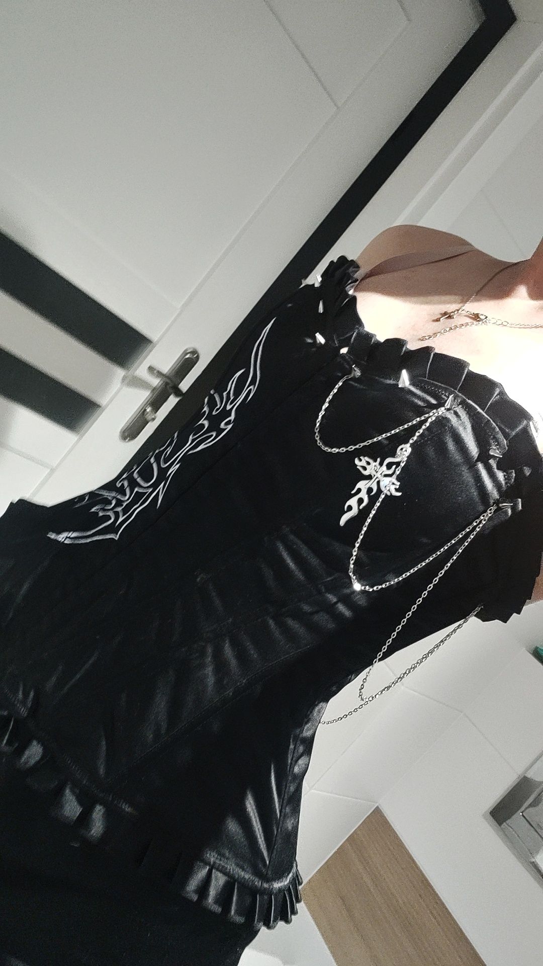 Czarny custom gorset