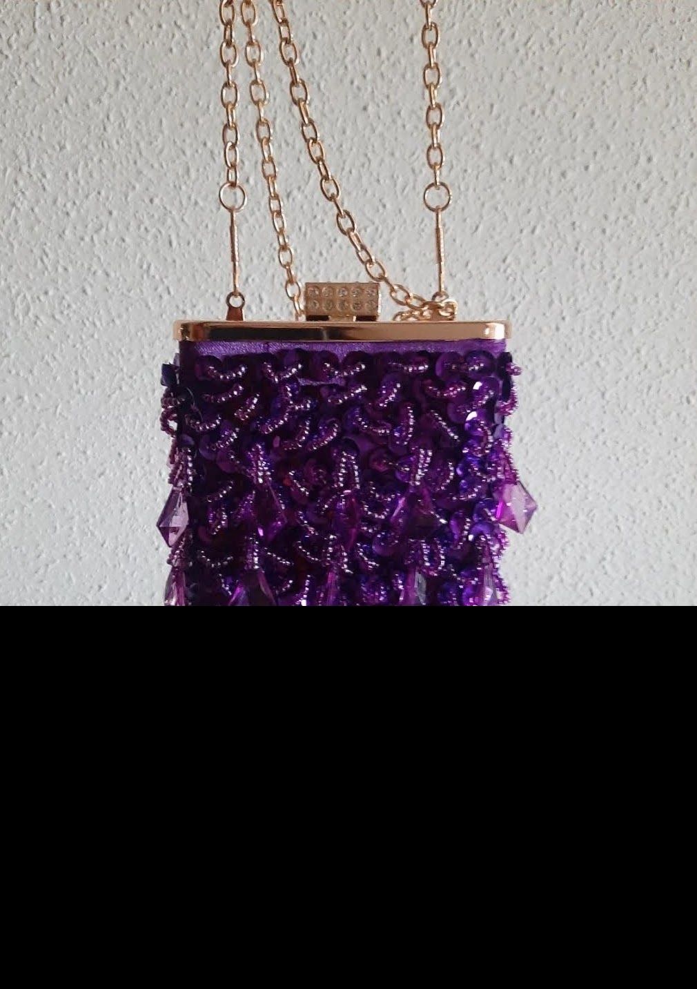 Clutch de festa violeta