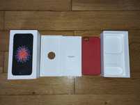 Pudełko iPhone se 2016 + etui czerwone