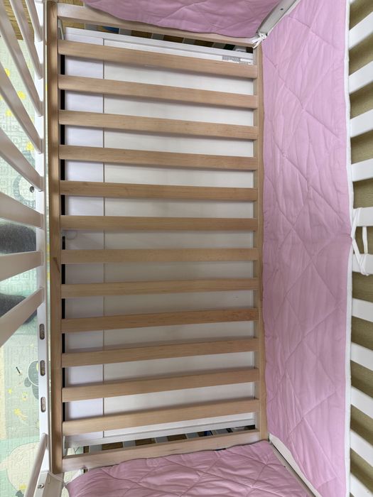 Дитяче ліжко кроватка Верес з маятником та шухлядою+матрац